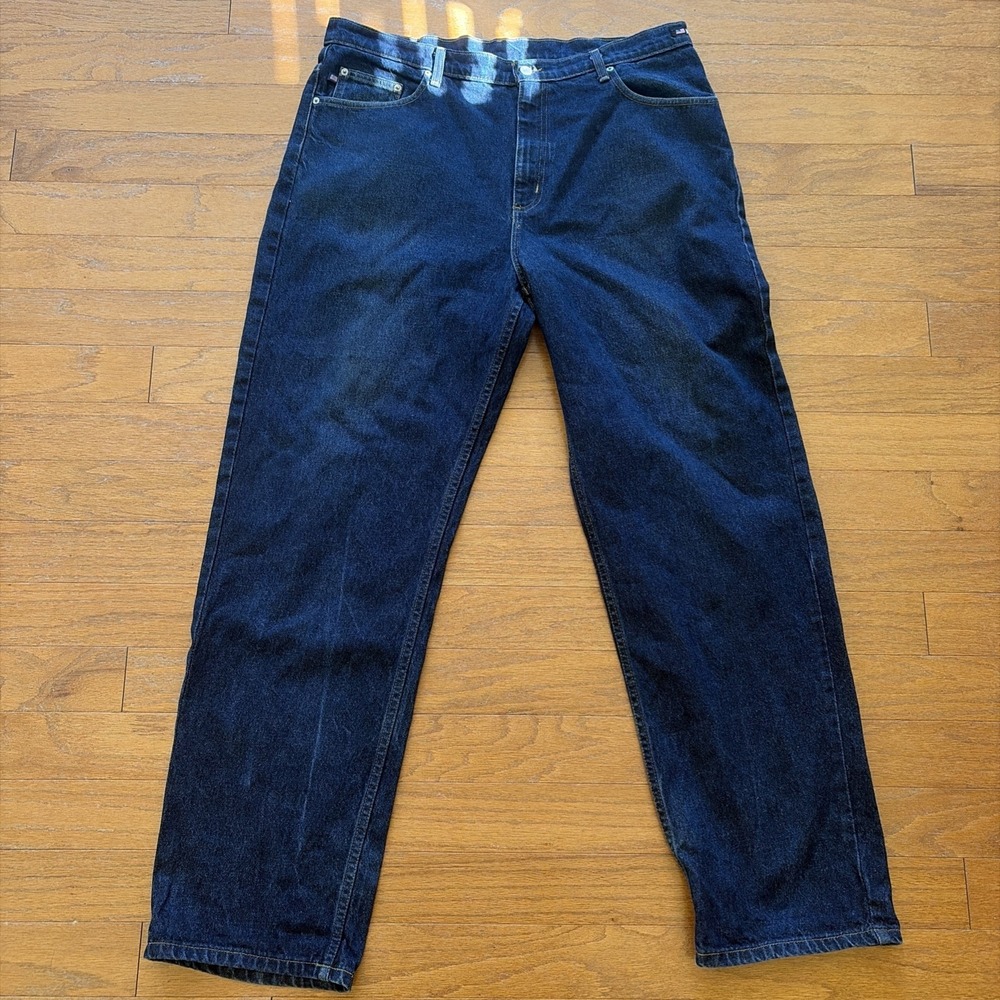 Vintage Polo Jeans Co Ralph Lauren Jeans Mens 38x34 (40x34) Blue Loose Fit Y2K - Picture 1 of 9